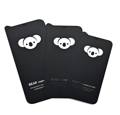 Bear HD Screen Protector Film for Samsung Galaxy S25 FE, Tempered Glass, Full Glue, Black
