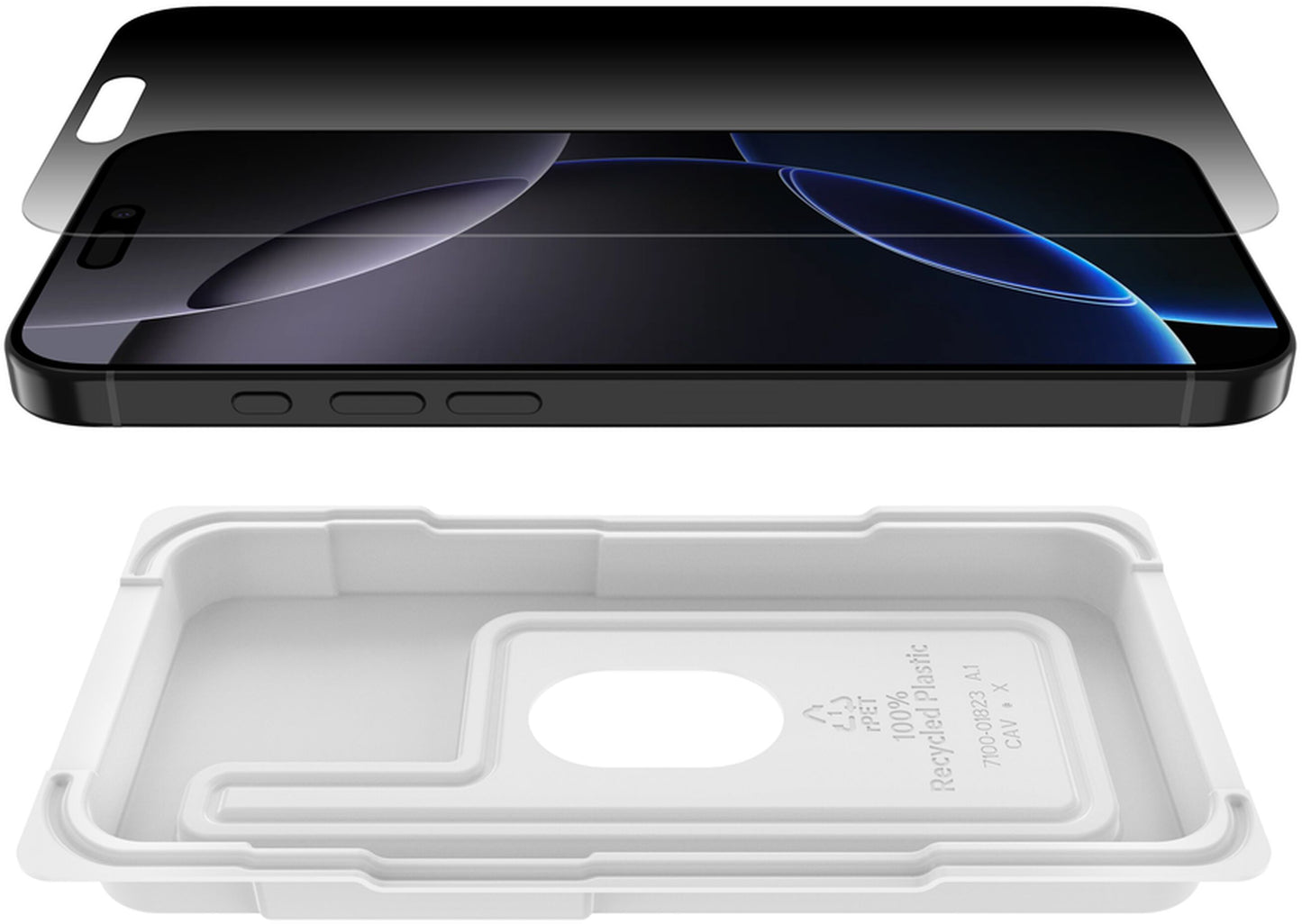 Folia ochronna na ekran Privacy Belkin ScreenForce InvisiGlass do Apple iPhone 16 Pro Max, szkło hartowane, pełna warstwa kleju OVA170hq