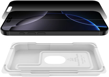 Folia ochronna na ekran Privacy Belkin ScreenForce InvisiGlass do Apple iPhone 16 Pro Max, szkło hartowane, pełna warstwa kleju OVA170hq