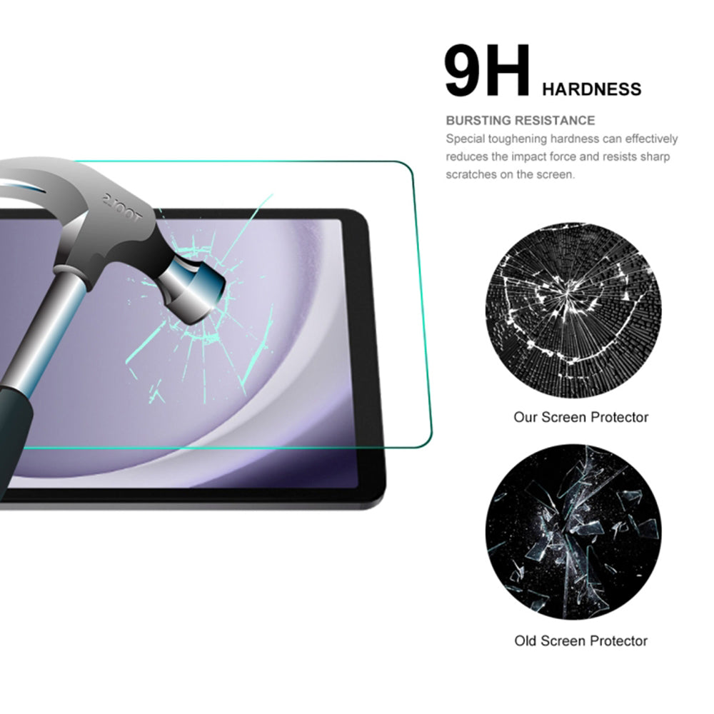 Folia ochronna na ekran Lito Classic do Samsung Galaxy Tab A11 / Tab A9, szkło hartowane, pełna klejność, 2.5D