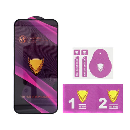 Folia ochronna na ekran OEM OG Premium dla Apple iPhone 17 Pro, Hartowane szkło, Pełne klejenie, Czarna