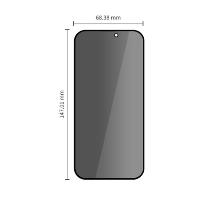Folia ochronna na ekran Privacy Tech-Protect OneTouch do Apple iPhone 18 Pro Max, szkło hartowane, pełna klej, zestaw 2 sztuki