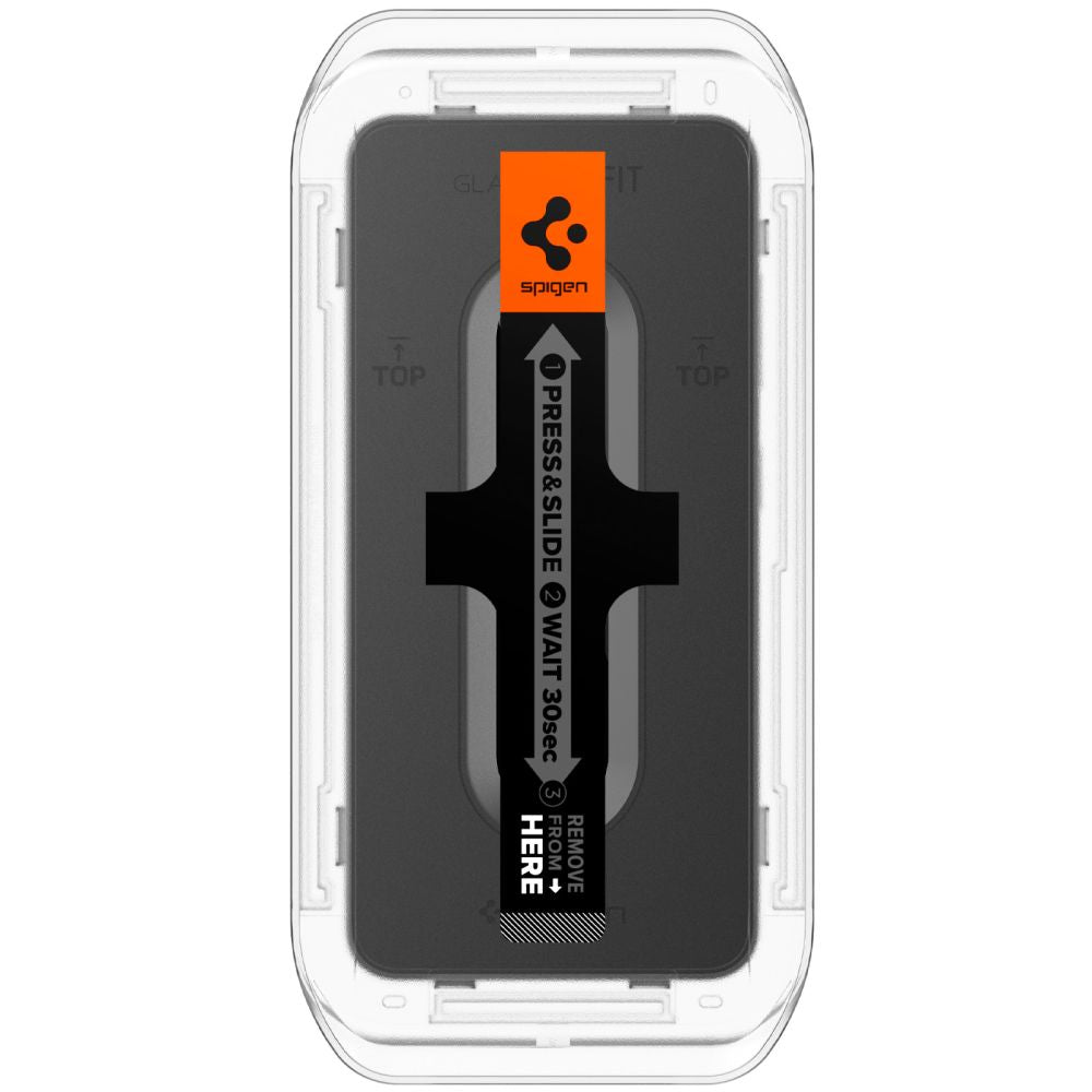 Folia ochronna do ekranu Spigen GlastR EZ FIT dla Samsung Galaxy S25+ S936 / S24+ S926, Szkło Hartowane, Pełne Klejenie, Zestaw 2 sztuki AGL07432