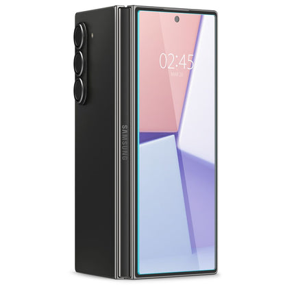 Folie de protectie Ecran Spigen EZ FIT pentru Samsung Galaxy Z Fold6 F956, Sticla Securizata, Full Glue, Set 2 bucati, 2.5D, Ecran Exterior AGL07969