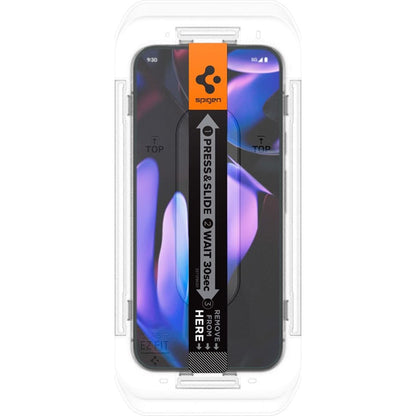 Folia ochronna na ekran Spigen GlastR EZ FIT dla Google Pixel 9 Pro XL, Szkło Hartowane, Pełne Klejenie, Zestaw 2 sztuki AGL08445