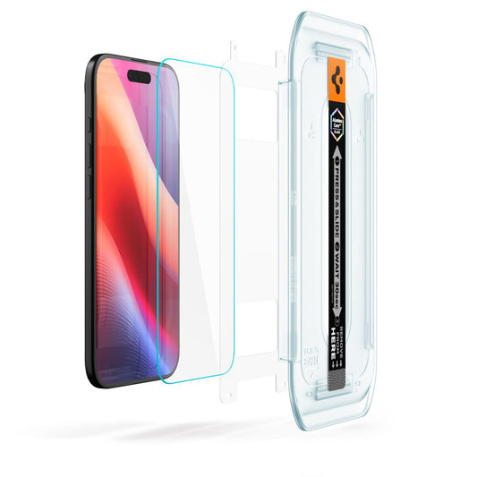 Folia ochronna do ekranu Spigen GlastR EZ FIT dla Apple iPhone 17 Air, Szkło Hartowane, Pełne Klejenie, Zestaw 2 sztuki