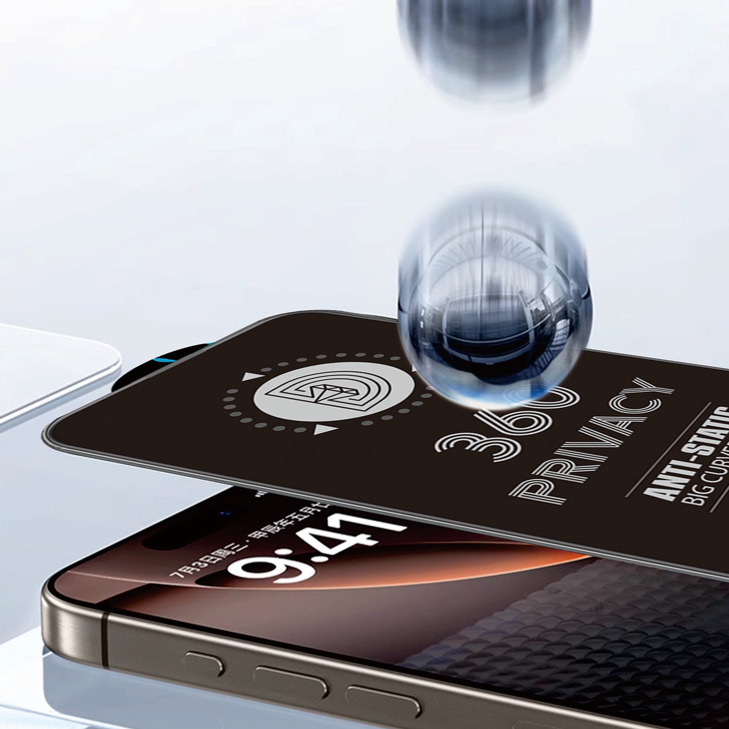 Folia ochronna na ekran Privacy OEM 360 do Samsung Galaxy A37 5G, szkło hartowane, pełna warstwa kleju