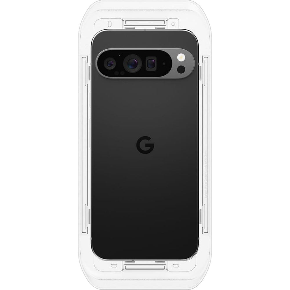Folia ochronna na ekran Spigen GlastR EZ FIT dla Google Pixel 9 Pro XL, Szkło Hartowane, Pełne Klejenie, Zestaw 2 sztuki AGL08445