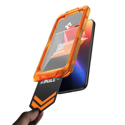 Folia ochronna na ekran Spigen GlastR Align Master Slim dla Apple iPhone 17, Hartowane szkło, Pełne klejenie, Zestaw 3 sztuki AGL10484