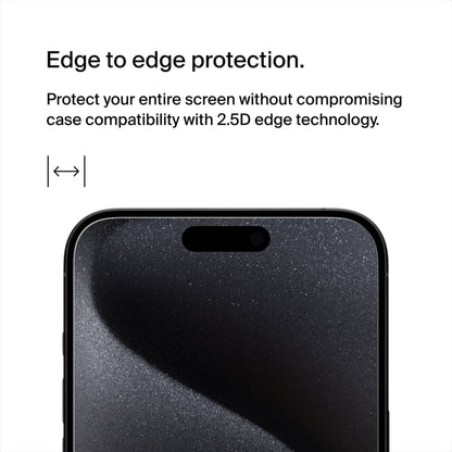 Folia ochronna na ekran Belkin ScreenForce TemperedGlass do Apple iPhone 15 Pro Max, szkło hartowane, pełna warstwa kleju OVA138zz