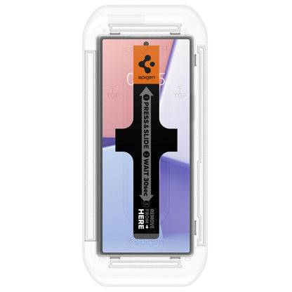 Folie de protectie Ecran Spigen EZ FIT pentru Samsung Galaxy Z Fold6 F956, Sticla Securizata, Full Glue, Set 2 bucati, 2.5D, Ecran Exterior AGL07969