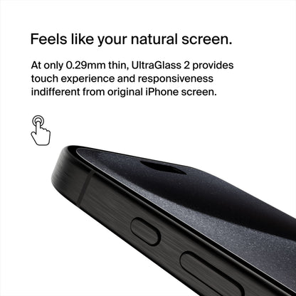 Folia ochronna na ekran Belkin ScreenForce UltraGlass 2 do Apple iPhone 15 Pro Max, szkło hartowane, pełna warstwa kleju OVA134zz