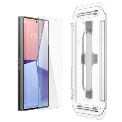 Folie de protectie Ecran Spigen EZ FIT pentru Samsung Galaxy Z Fold6 F956, Sticla Securizata, Full Glue, Set 2 bucati, 2.5D, Ecran Exterior AGL07969