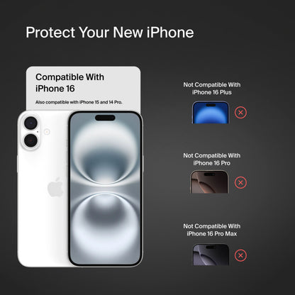 Folia ochronna na ekran Belkin ScreenForce TemperedGlass do Apple iPhone 16 / 15 / 14 Pro, szkło hartowane, pełna warstwa kleju OVA135zz