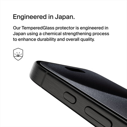 Folia ochronna na ekran Belkin ScreenForce TemperedGlass do Apple iPhone 15 Pro Max, szkło hartowane, pełna warstwa kleju OVA138zz