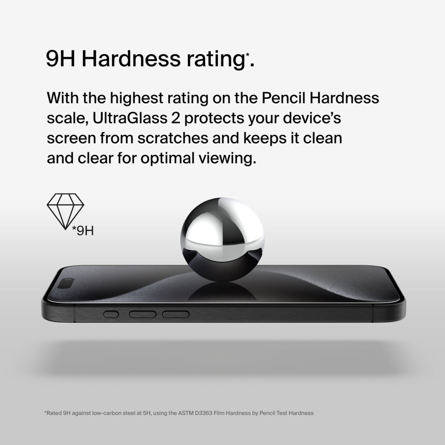 Folia ochronna na ekran Belkin ScreenForce UltraGlass 2 do Apple iPhone 15 Pro Max, szkło hartowane, pełna warstwa kleju OVA134zz
