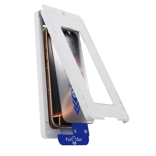 Folia ochronna na ekran Anank 2X Reinforced do Apple iPhone 15 Pro Max, szkło hartowane, pełna klej, 2.5D, czarna