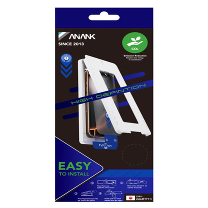 Folia ochronna na ekran Anank 2X Reinforced do Apple iPhone 15 Pro, szkło hartowane, pełna klej, 2.5D, czarna