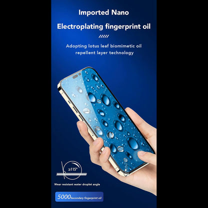 Folia ochronna na ekran Anank 3X Reinforced do Apple iPhone 16 Pro, szkło hartowane, pełna klej, 2.5D, czarna