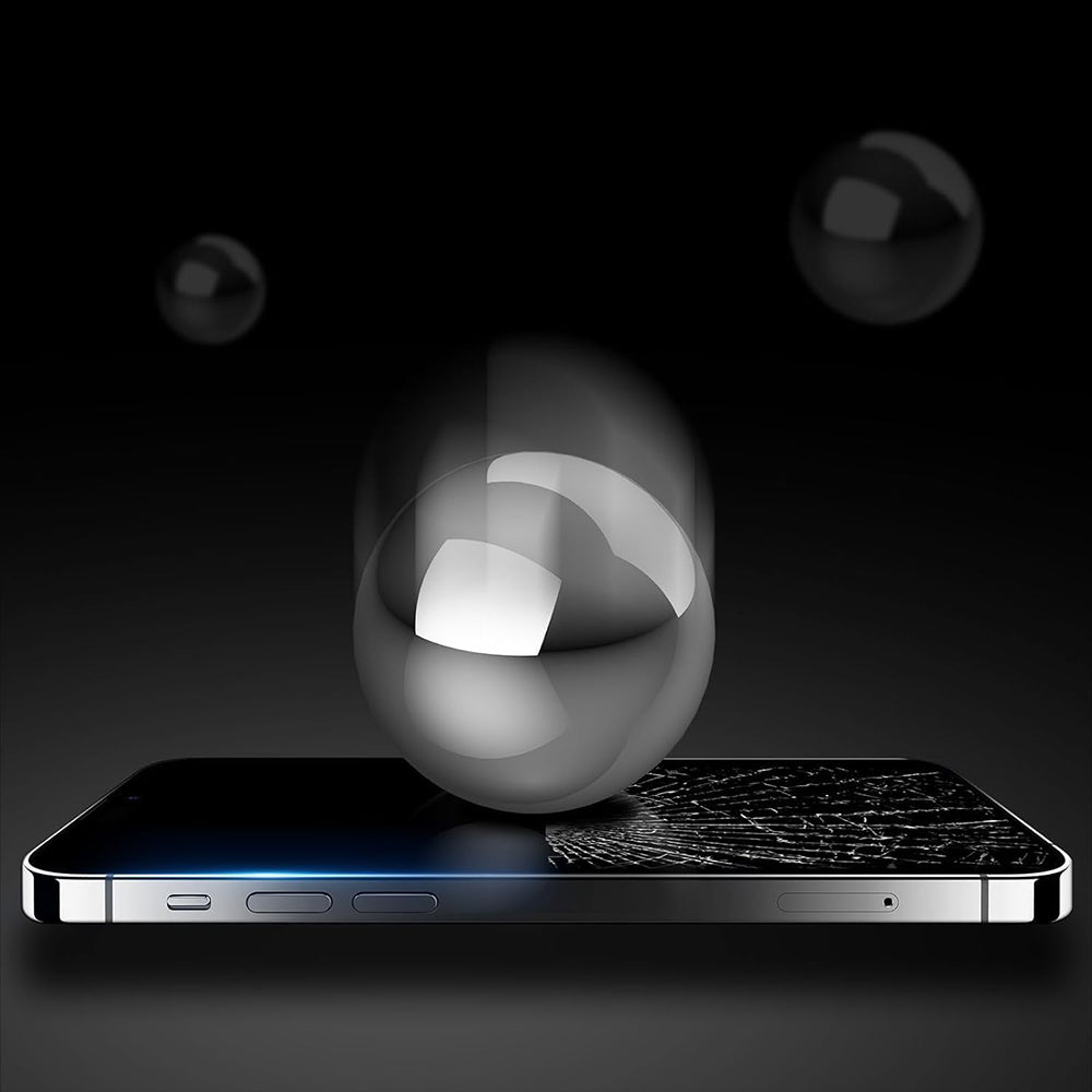 Folia ochronna na ekran Anank 5X Reinforced Anti Crack dla Apple iPhone 17, Hartowane szkło, Full Glue, 3D, Czarna