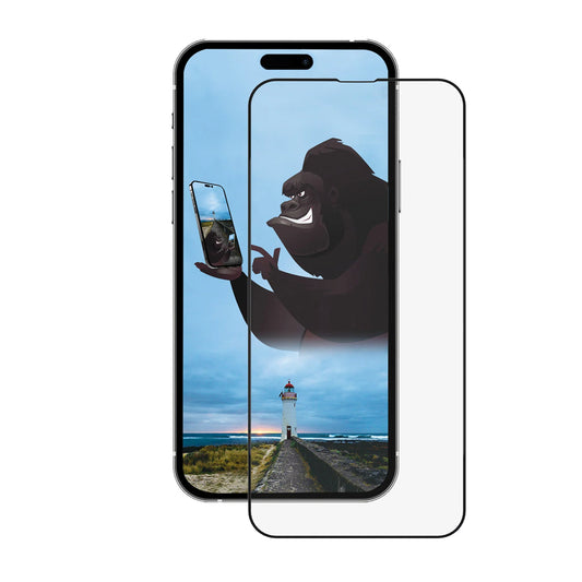 Folia ochronna na ekran Anank 5X Reinforced CG do Apple iPhone 15 Pro, szkło hartowane, pełna klej, 2.5D, czarna