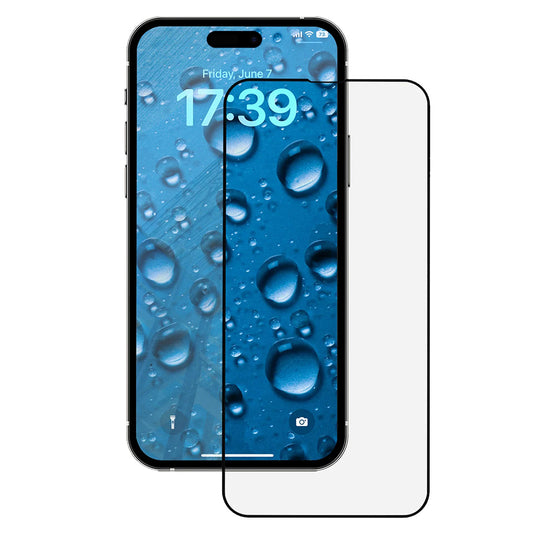 Folia ochronna na ekran Anank 5X Reinforced CG do Apple iPhone 16 Pro Max, szkło hartowane, pełna klej, 2.5D, czarna