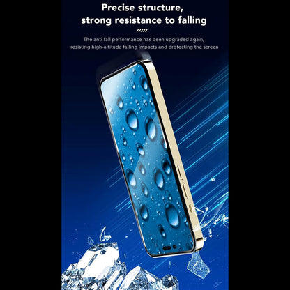 Anank 5X Reinforced CG Screen Protector for Apple iPhone 16 Pro Max, Tempered Glass, Full Glue, 2.5D, Black