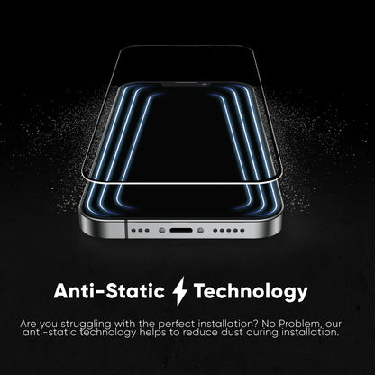 Folia ochronna na ekran Anank 5X Reinforced Invisible dla Apple iPhone 17, Hartowane szkło, Full Glue, 3D, Czarna