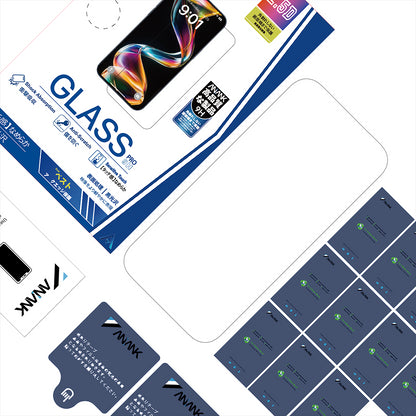 Folia ochronna na ekran Anank 5X Reinforced dla Apple iPhone 17 Air, Szkło hartowane, Full Glue, 2.5D, Czarna