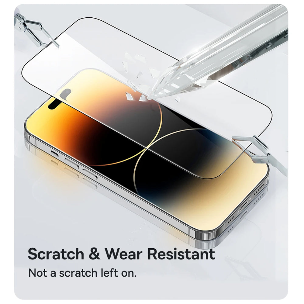 Folia ochronna na ekran Anank 5X Reinforced dla Apple iPhone 17 Pro, Szkło Hartowane, Full Glue, 2.5D, Czarna