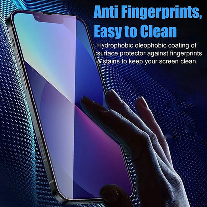 Folia ochronna do ekranu Anti Blue Light Anank 5X Reinforced dla Apple iPhone 17 Pro Max, Szkło Hartowane, Full Glue, 2.5D, Czarna