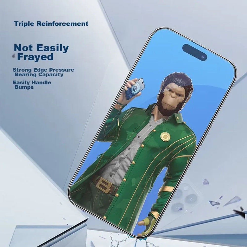 Folia ochronna na ekran Blueo Anti-Glare do Apple iPhone 12 / 12 Pro, szkło hartowane, pełna klej, czarna