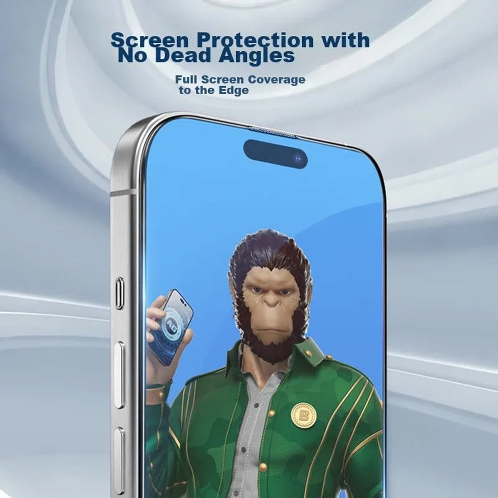Folia ochronna na ekran Blueo Anti-Glare do Apple iPhone 12 / 12 Pro, szkło hartowane, pełna klej, czarna