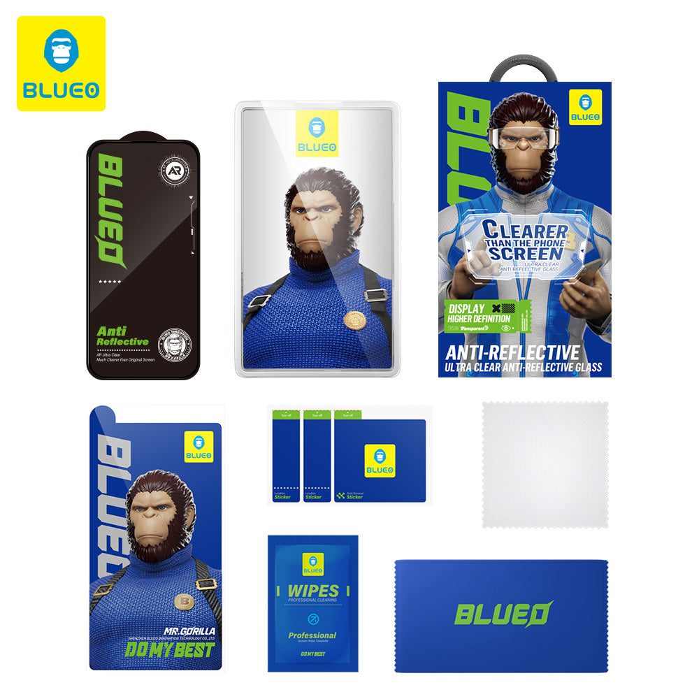 Folia ochronna do ekranu Blueo Anti-Reflective HD dla Samsung Galaxy S26 S942, Hartowane szkło, Pełne klejenie, Czarna