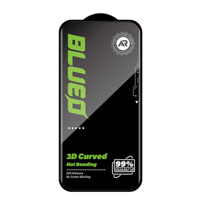 Folia ochronna na ekran Blueo AR do Apple iPhone 16 Pro, szkło hartowane, pełna klej, 3D, czarna