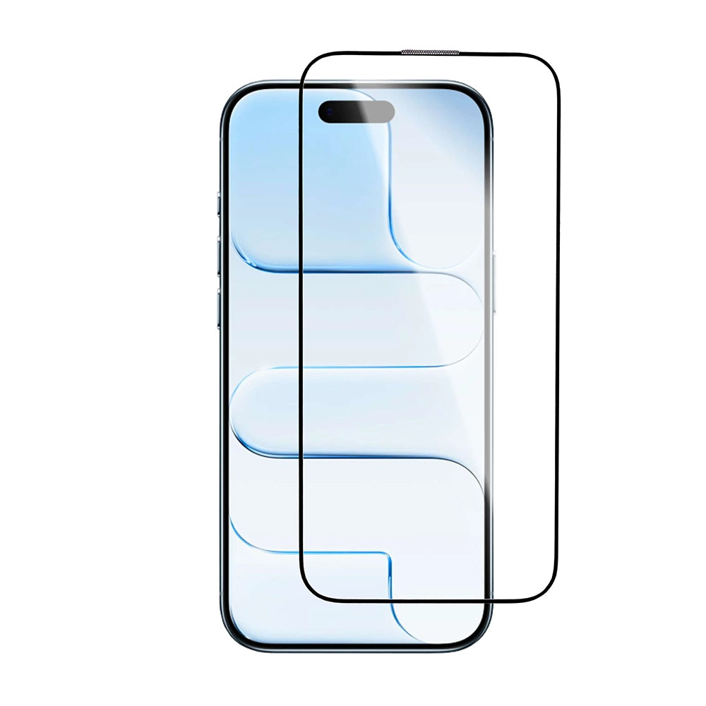 Folia ochronna do ekranu Blueo Crystal Anti-Scratch Applicator dla Apple iPhone 17 Air, Hartowane szkło, Pełne klejenie, Czarna