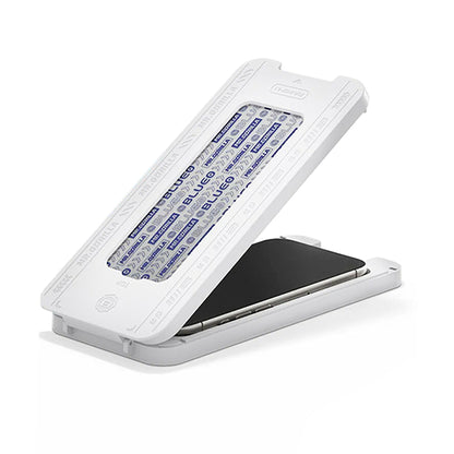 Folia ochronna do ekranu Blueo Crystal Anti-Scratch Applicator dla Apple iPhone 17 Pro / 17 / 16 Pro, Hartowane szkło, Pełne klejenie, Czarna