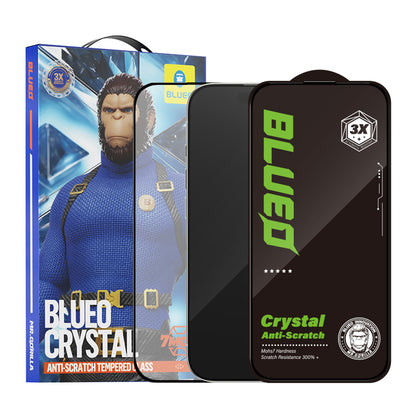 Folia ochronna na ekran Blueo Crystal Anti-Scratch do Apple iPhone 16 Pro, szkło hartowane, pełna klej, czarna