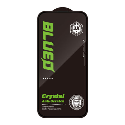 Folia ochronna na ekran Blueo Crystal Anti-Scratch do Apple iPhone 16 Pro, szkło hartowane, pełna klej, czarna