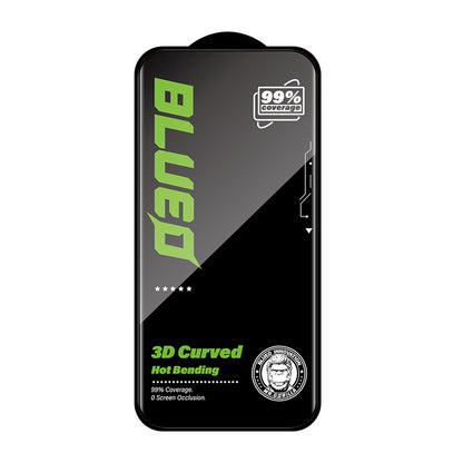 Folia ochronna na ekran Blueo HD do Apple iPhone 16 Pro Max, szkło hartowane, pełna klej, 3D, czarna