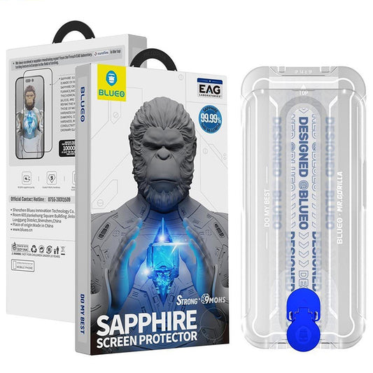 Folia ochronna Blueo HD na ekran dla Apple iPhone 17 Air, Szkło Hartowane, Full Glue, 2.5D, Zestaw 5 sztuk