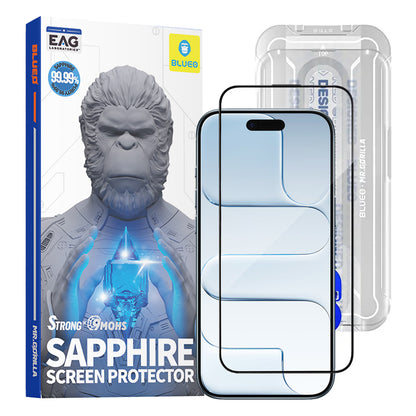 Folia ochronna Blueo Sapphire Applicator Pro do Apple iPhone 17 Air, Szkło Hartowane, Pełne Klejenie