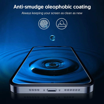 Blueo Silk HD Screen Protector Film for Apple iPhone 13 Pro Max, Tempered Glass, Full Glue, Set of 5 pieces, 2.5D, Black