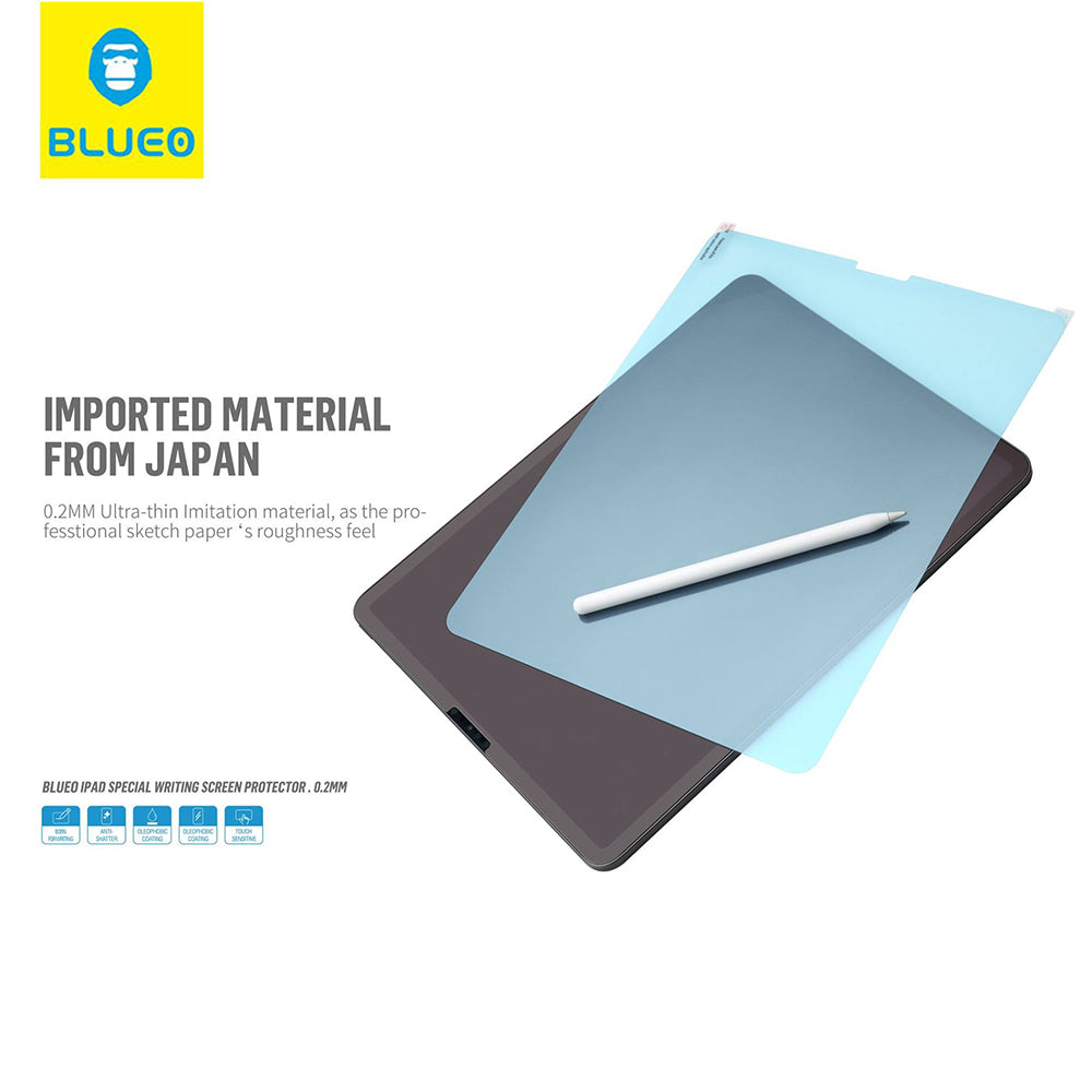 Folia ochronna na ekran Blueo Special Writing dla Apple iPad Pro 12.9 (2022) / Pro 12.9 (2021) / Pro 12.9 (2020), Plastikowa