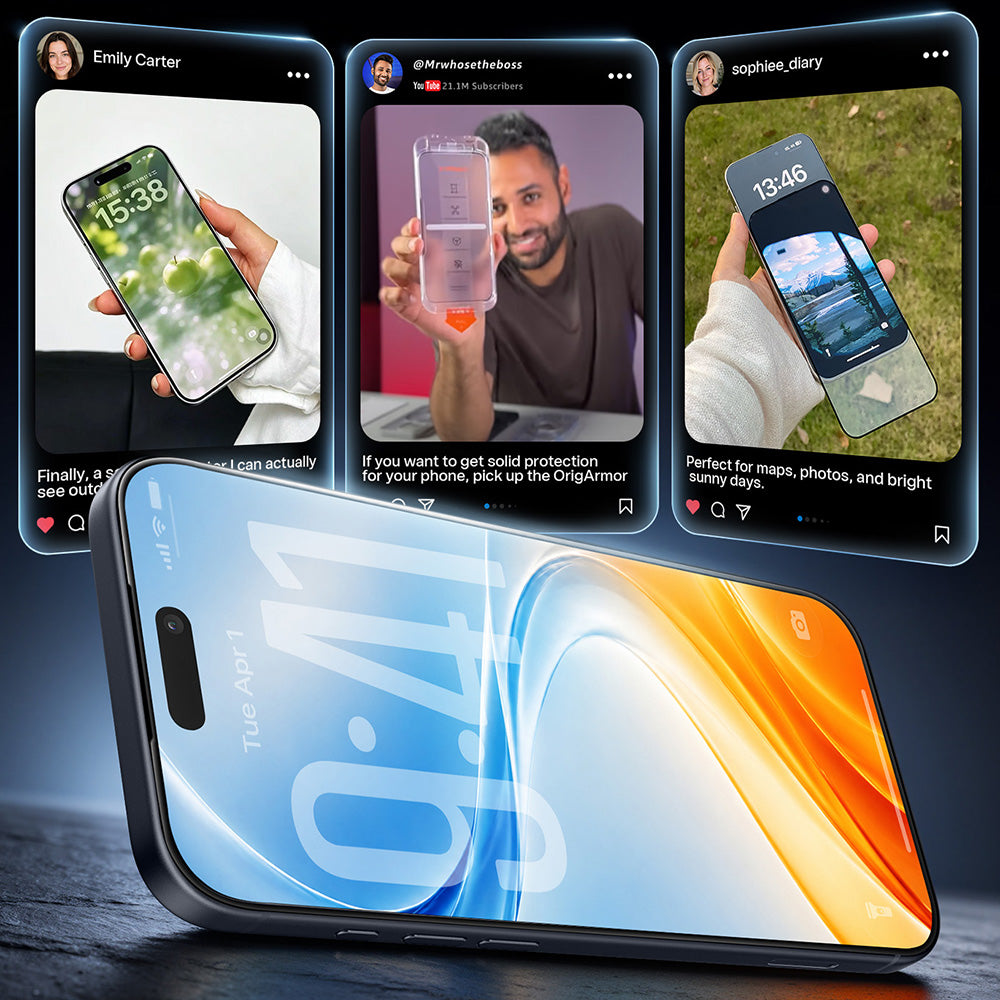 Folia ochronna na ekran Torras OrigArmor do Apple iPhone 18 Pro / 17 Pro, szkło hartowane, pełna klejność