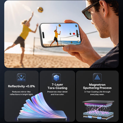 Folia ochronna na ekran Torras OrigArmor do Apple iPhone 18 Pro / 17 Pro, szkło hartowane, pełna klejność