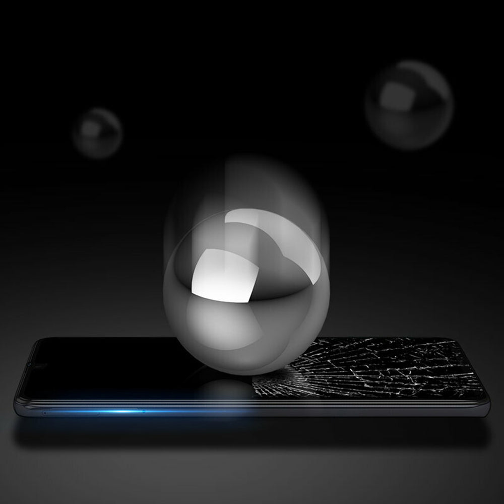 DUX DUCIS Screen Protector for Realme 13+, Tempered Glass, Edge Glue, Black