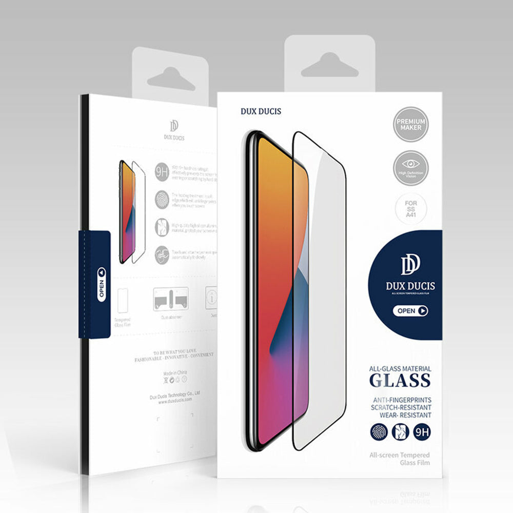 DUX DUCIS Screen Protector for Samsung Galaxy S25 S931, Tempered Glass, Edge Glue, Black