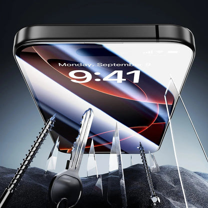 Folia ochronna ESR Armorite UltraFit na ekran dla Apple iPhone 17 Pro, Hartowane szkło, Pełne klejenie, Zestaw 3 sztuki