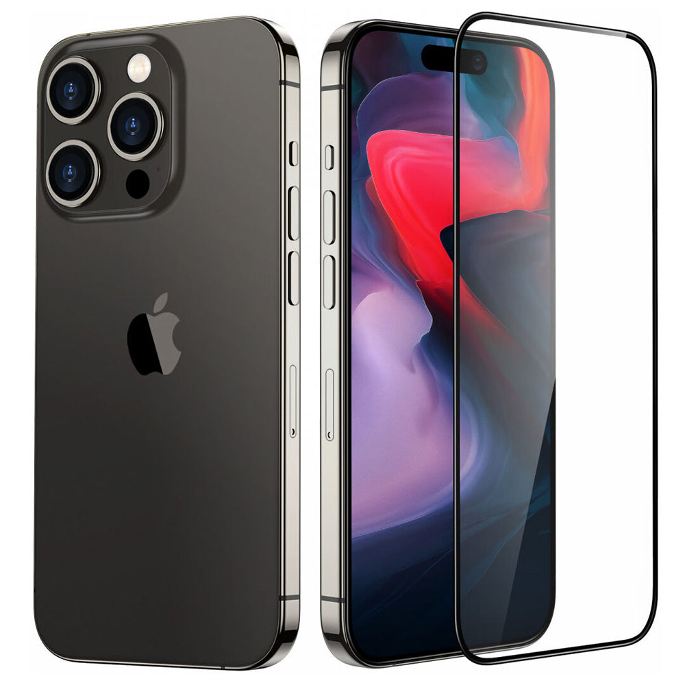 Folia ochronna na ekran ESR Armorite UltraFit do Apple iPhone 18 Pro, szkło hartowane, pełna warstwa kleju, zestaw 3 sztuk, czarna
